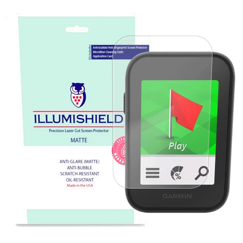 ILLUMISHIELD Matte Screen Protector Compatible with Garmin Approach G30 (6-Pack) Anti-Glare Shield Anti-Bubble and Anti-Fingerprint PET Film
