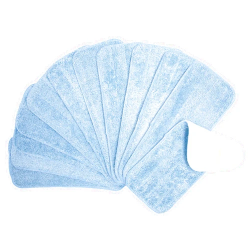 Arkwright LLC Arkwright Spray Mop Replacement Pads - (Pack of 12) Bulk Microfiber Flat Dry and Wet Refill Mop Pads Floor Cleaning, Compatible with Bona and Rubbermaid, Fits All Mop Heads, 13 in, Blue