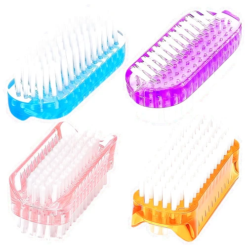Sxmqhy Nail Brush Two Sided Hand Fingernail Scrub Brushes Soft Stiff Bristles Scrubber Nails Toes Cleaning Brush for Men Women Kids 4 Pcs