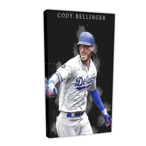 dalouh Cody Bellinger Poster Baseball 0 Canvas Poster Bedroom Decor Landscape Office Room Decor Gift Frame:12x18inch(30x45cm)
