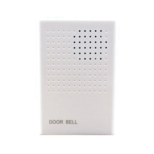 DYNOTECH 12VDC Wired Doorbell Chime for Access Control, Fits for Home Office Security System, White Plastic