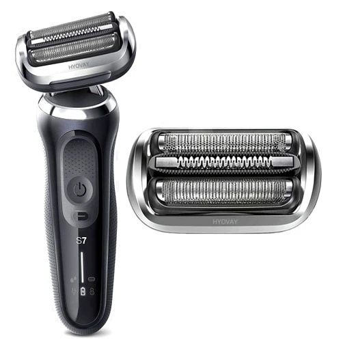 HYOVAY Series 7 Replacement Head for Braun Electric Shaver 73S, Compatible with New Generation Braun Series 7 Electric Shaver 7020s, 7025s, 7085cc, 7027cs, 7071cc and 7075cc (1 Count)
