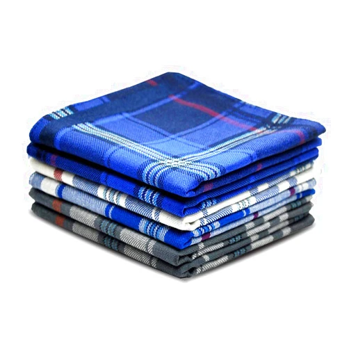 Zenssia Pure Cotton Men's Soft Handkerchiefs Assorted Color Pack of 6 Gift Set