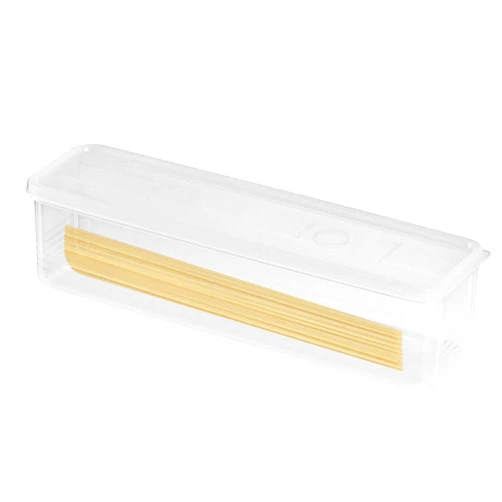 Generic Pasta Storage Container-Clear Spaghetti Storage Container| Airtight Containers for Cabinet| Stackable Long Noodle Holder| Clear Rectangular Container with Lid| Pasta storage Containers for Pantry Orga
