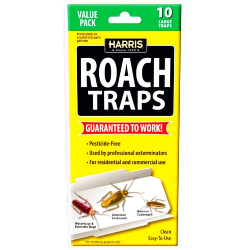 Harris Roach Glue Traps, Non Toxic (10-Pack)