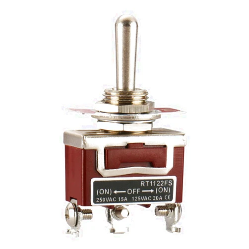 Baomain Toggle Switch SPDT Momentary 3 Position ON/Off/ON 250VAC/15A 125VAC/20A 1/2