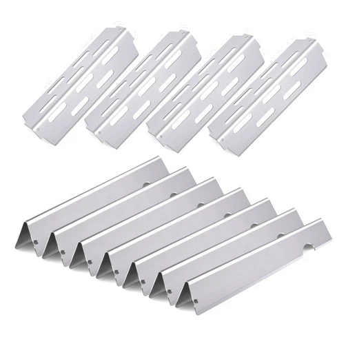 Cozilar Grill Flavorizer Bars Heat Deflectors BBQ Gas Grill Replacement parts for Weber 66041, 66033, 66796, Weber Genesis II E-410, S-410, Genesis II LX E-440, S-440, 17” Stainless Steel Flavor Bars