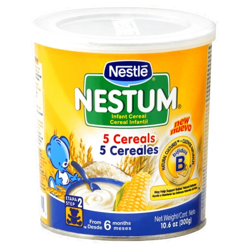 Gerber Nestle Nestum Infant Cereal, 5 Cereals, 10.6 oz (Pack of 12)