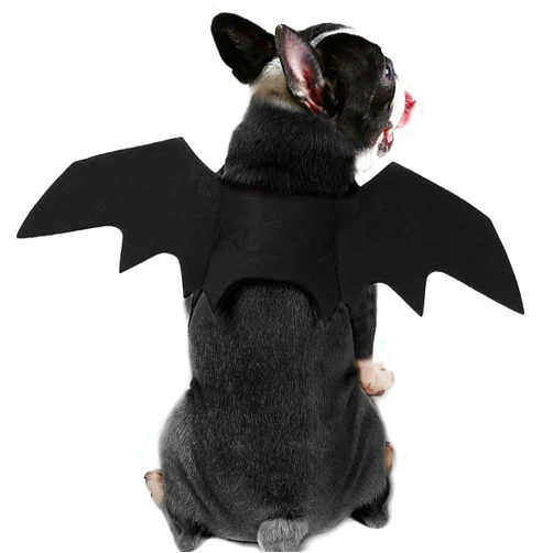 Puoyis Dog Bat Wing Costume for Halloween, Pet Halloween Party Dress Up Costume for Cat and Small Medium Large Dog