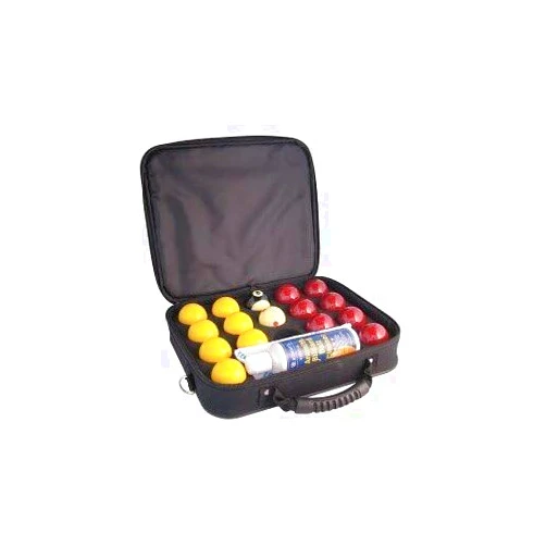 Aramith Super Pro Cup League Pool Balls in Nylon Ball Storage Case (2 inch with 1 7/8 inch White)
