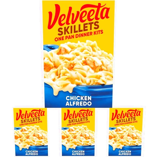 Velveeta Skillets Chicken Alfredo One Pan Dinner Kit, 12.5 oz Box (Pack of 4)