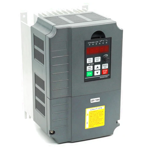 HY HUANYANG Variable Frequency Drive VFD Vector Single to 3 Phase Converter, for Motor Speed Control,220VAC Input/Output (GT Series 7.5KW-10HP Model)