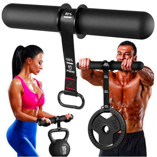 FitBeast Forearm Strengthener & Forearm Exerciser, Wrist Roller with Thicker Handle, Forearm Strength Trainer with Adjustable Strap - Ideal for Grip Strength, Muscle Building, Rehabilitation