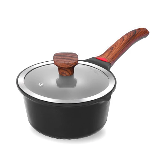 Vinchef 2qt Nonstick Sauce Pan with Lid, Small Milk Pot Pan Germany 3C+ CERAMIC Reinforced Coating,Saucepan with Stay-Cool Handle, Compatible for All Stove Top