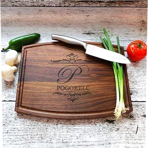 Donebetter Personalized Wood Cutting Board - Walnut - Maple - 20 Designs