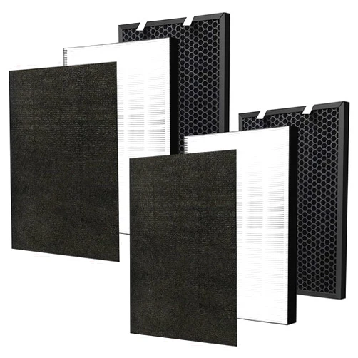 ADDFRESH 2 Sets Air220 Air320 Replacement Filter Compatible with Bissell air220(2609A) air320(2768A) air320 Max(2847A) Air Purifier - 3 in 1 Pleated + Pre-Filters & Activated Carbon - Part NO.2677 2678 2804