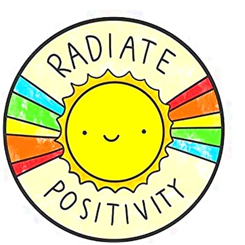 MR3Graphics Magnet Radiate Positivity Magnetic Car Sticker Decal Bumper Magnet Vinyl 5