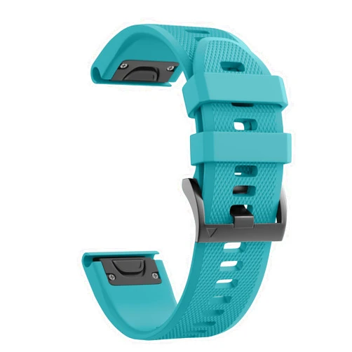 NotoCity Compatible Fenix 5X Band 26mm Width Soft Silicone Watch Strap for Fenix 8 51mm/Fenix 7X/Fenix 5X Plus/Fenix 6X/Fenix 6X Pro/Fenix 3/Fenix 3 HR/Tactix/Descent MK1/D2 Delta PX-Rock Blue