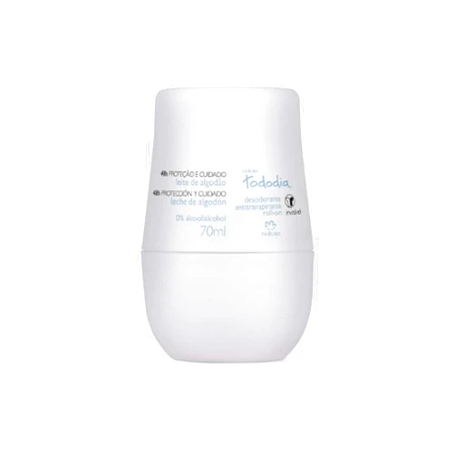Natura - Linha Todo Dia (Leite de Algodao) - Desodorante Antitranspirante Feminino Roll-On 70 Ml - (Natura - Every Day (Cotton Milk) Collection - Roll-On Antiperspirant Deodorant For Women 2.36 Fl Oz)