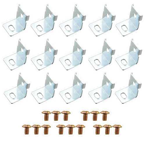 CHENJIN 15PCS Metal Switch Power Supply Mounting Brackets with Screws - Universal AC/DC Switch Power Supply Installation Accessories
