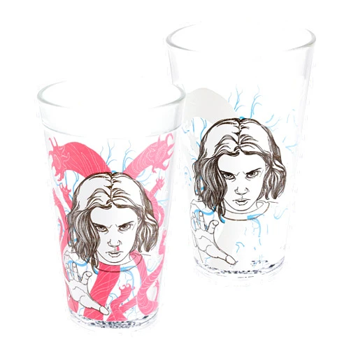 Paladone Stranger Things Eleven Drinking Glass | Color Change Cup Horror Movie Merchandise, Red, 1 Count (Pack of 1)