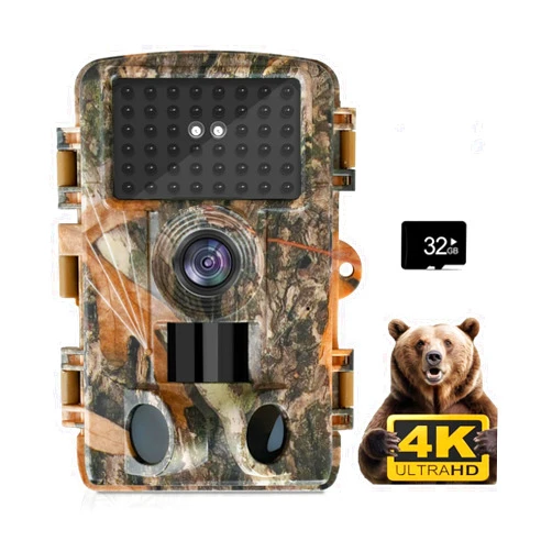 Dargahou Trail Camera - 4K 48MP Game Camera with 0.05s Trigger Motion Activated Hunting Camera,Durable Materials,IP66 Waterproof,Night Vision,130 Wide-Angle for Capturing Wildlife in Stunning Detail