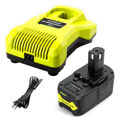 TREE.NB 6.0Ah Replacement for Ryobi 18V Battery and Charger Kit Compatible with Ryobi 18V One+ Battery and Charger