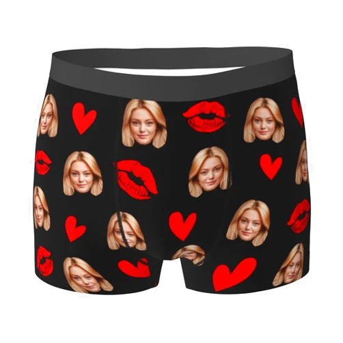 XIAYUEHUA Custom Boxers with Face Personalized Boxers for Men Boyfriend Father Husband