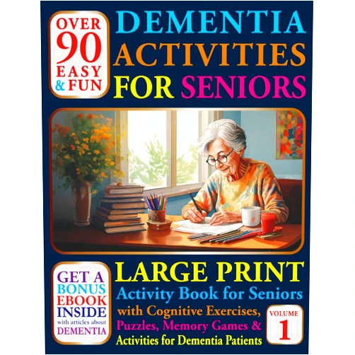 Brain and Paint Books,Alfonso Asensio Borrellas Over 90 Easy and Fun Dementia Activities for Seniors: Large Print Cognitives Exercises, Puzzles, Memory Games and Activities for Dementia Patients (Books For Seniors With Dementia)