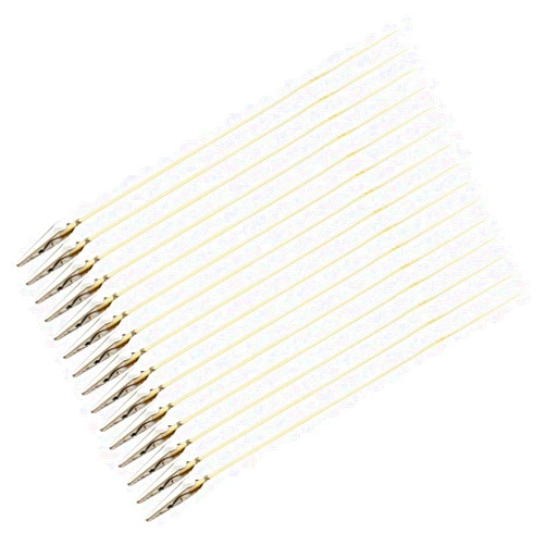 CcHuDE 20 Pcs 18cm Wood Alligator Clip Sticks Metal Painting Alligator Clips Model Painting Sticks Photo Memo Clip Holders