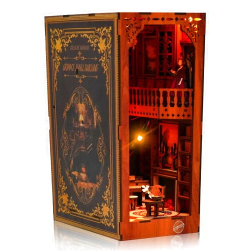 Optum Five Book Nook Kits - Explore The Wizarding World with 3D Book Nooks - Diagon Alley Bookshelf Decor - Dive into The Library Book Nook Puzzle - Perfect booknook kit for Gifts