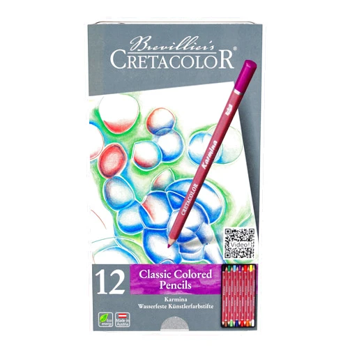 Cretacolor CRETA COLOR Cretacolor - Karmina - Tin of 12 Assorted Coloured Pencils