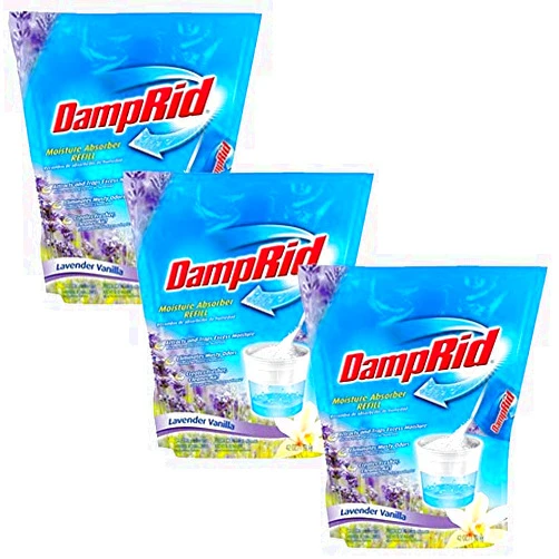 DampRid FG30LV Refill Bag Lavender Vanilla, 42-Ounce, Pack of 3