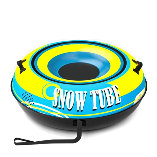 EPN 55'' Heavy Duty Snow Tube with Premium Canvas Covers and Nylon Handles for Adults, Thickened Bottom Inflatable Snow Sled Sledding Toboggan Winter Outdoor Fun Toys