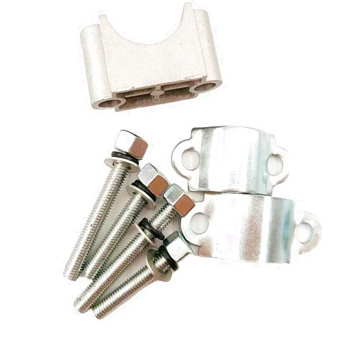 Singlac Motor Mount Block and 8mm Studs Set Silver to Engine Motor kit Replacement for 2 Stroke Gas Motorized Bicycle 48cc 66cc 80cc yd100