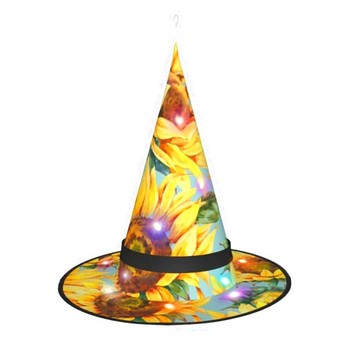 OXJOIIS Halloween Witch Hat Cap Costume Accessory for Witch Decoration Christmas Party