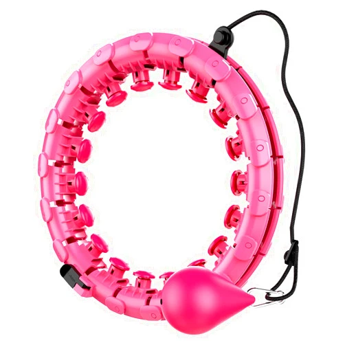 FOTHEAPEX Weighted Hula Smart Hoops for Adults Beginners do not Fall,24 Knots, Abdomen Fitness Increase Beauty, 2 in 1 Fitness Weight Loss and Massage, Detachable