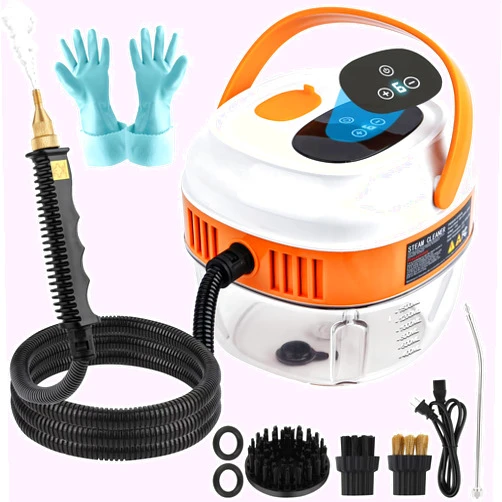 Hotoby Handheld Steam Cleaner with Touch Screen, 1.5L Large Water Tank, Portable Steam Cleaner, 6-gears adjustable, High-Temperature Pressurized Steam Cleaning Machine for Home, Kitchen, Bathroom, Tile, Car