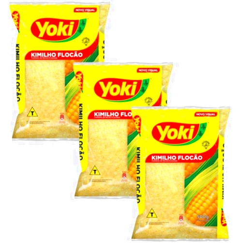 BRCOFFEE Kimilho Flocao Yoki 500 Gr 3 Pack