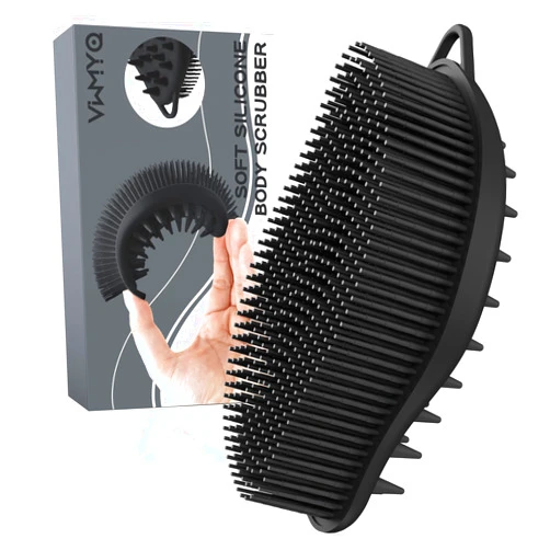 VWMYQ Silicone Body Scrubber - Exfoliating Body Scrubber for Men and Women, Soft Dual-Sided Shower Brush for Body Clean and Massage, Gentle Bath Brush Lathers Well for All Kinds of Skin