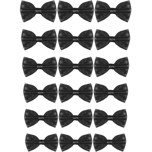 Geyoga 24 Pieces Men's Bow Ties Formal Satin Solid with Adjustable Neck Band Bow Ties for Men