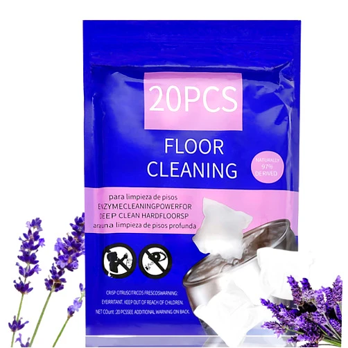 Mewvine Natural Hard Floor Cleaner PACSS - Lavender Scent (20 Count) | Plant-Based Ingredients | Safe for Tile, Vinyl, Laminate & More | Compatible with OCedar & All Standard Mop Buckets