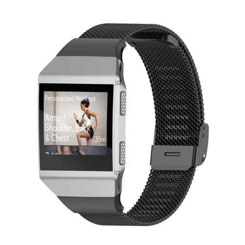 Gheper Metal Band Compatible with Fitbit ionic Mesh Woven Stainless Steel Smartwatch Bracelet Wristbands Replacement Strap