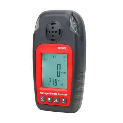 Binli Gas Detector Portable Hydrogen Sulfide Gas Monitor LCD Display AAA Battery Powered Alarm Sensitive Digital H2S Gas Leak Meter Tester Analyzer