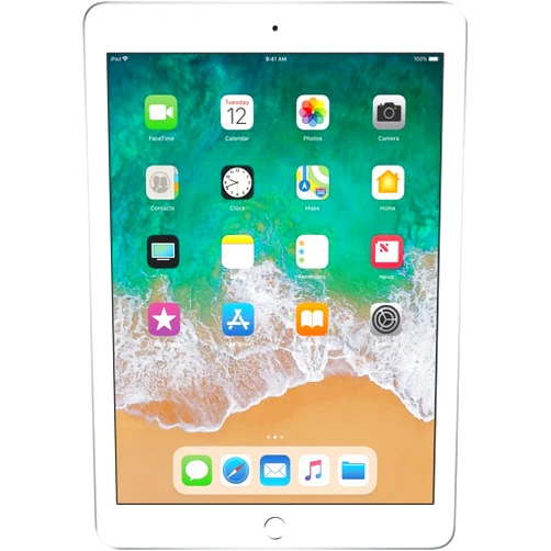 Apple iPad 9.7in 6th Generation WiFi + Cellular (32GB, Silver) (Renewed)