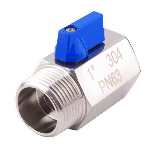 DERNORD Stainless Steel Mini Ball Valve NPT Thread (1