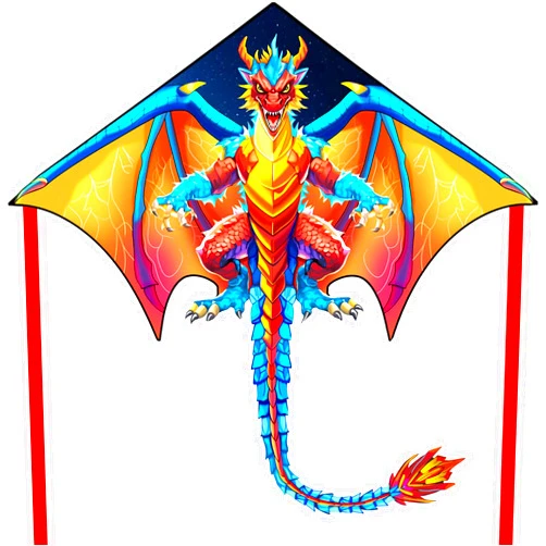 HONBO Large Delta Kite for Kids & Adults,Extremely Easy to Fly Kite for Beach Trip,String Line Included,with Colorful Tail,Perfect for Beginners