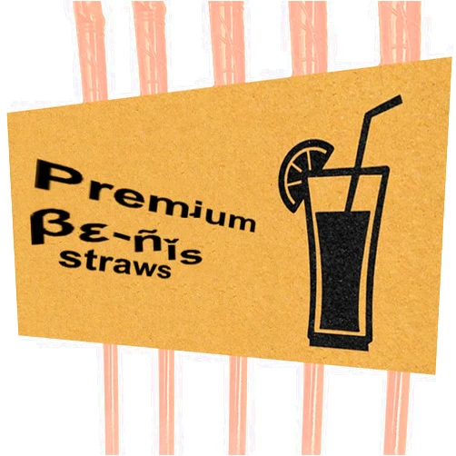 Leyoceur Skin Color 10Pcs Party Drinking Straws Party Straws Reusable Plastic Party Accessories for Bar Party Birthday Wedding