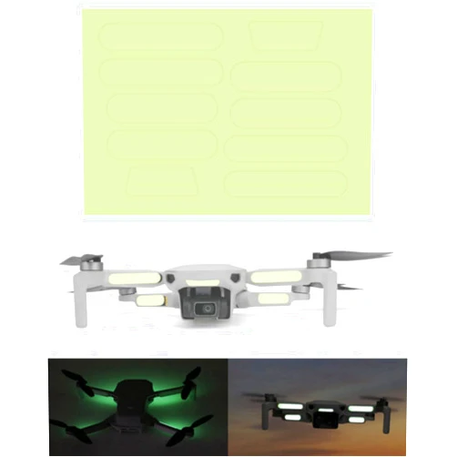 Besvalo Reflective Sticker for DJI Mavic Series, Holographic Stickers Kit Drone Night Flying DIY Accessories Compatible DJI Mavic 3/2 Air 2S Mini/Pro, 2 Set (10pcs)