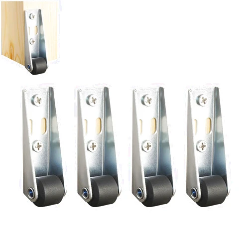 UIWLLOUC Smooth Mobility Directional Caster Wheel, 0.8/1.6 Inch Long Bracket Directional Wheel, Suitable for Various Furniture Types, Quiet Operation(4pcs,0.8inch PP Nylon Wheel)